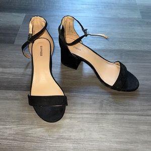 Express Quilted Slide Heeled Sandals 